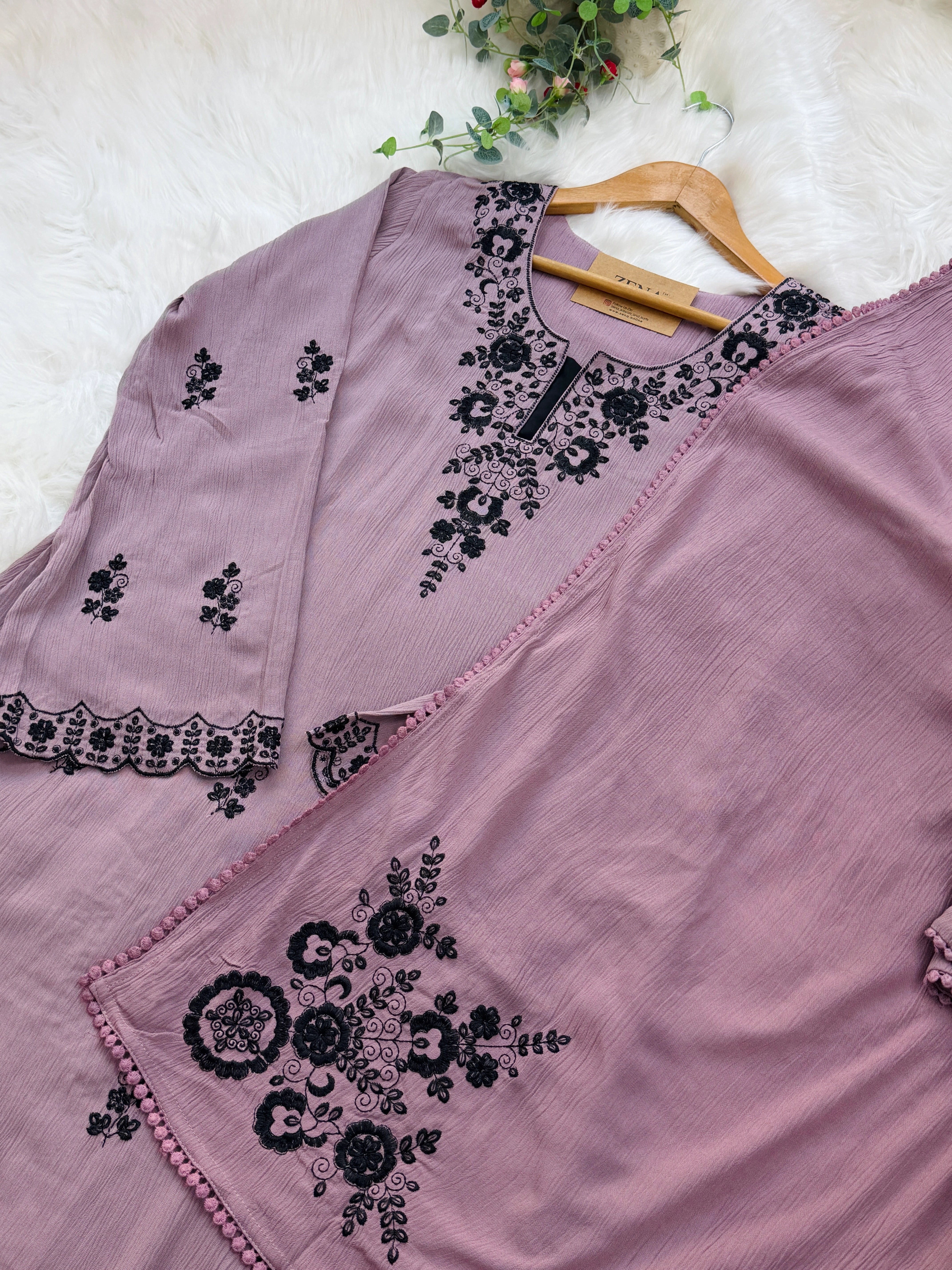 Ready-to-Wear Premium Crushed Rayon Anarkali Suit 💃 - Image 4