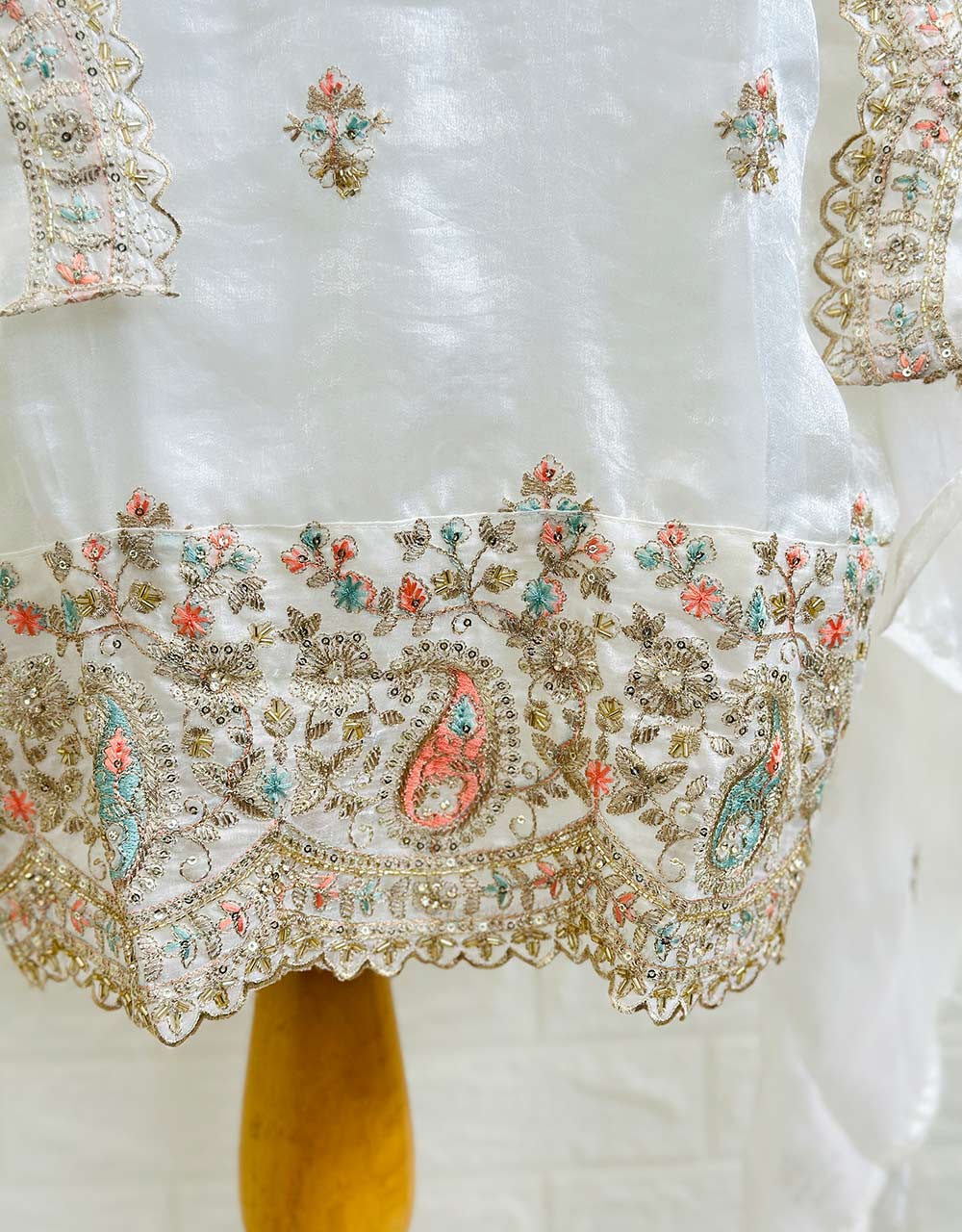 Ready-to-Wear Shimmer Silk Partywear Suit 🌟 - Image 14