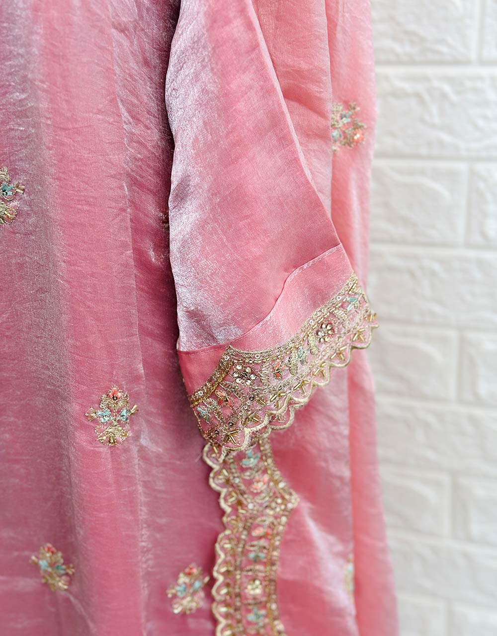 Ready-to-Wear Shimmer Silk Partywear Suit 🌟 - Image 8
