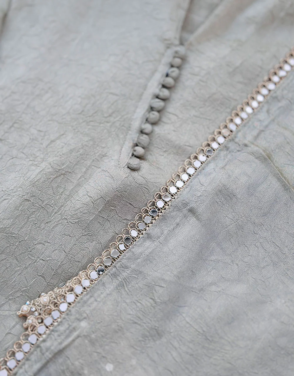 Ready to Wear Crushed Tissue Silk Kurti Set โจ - Image 5