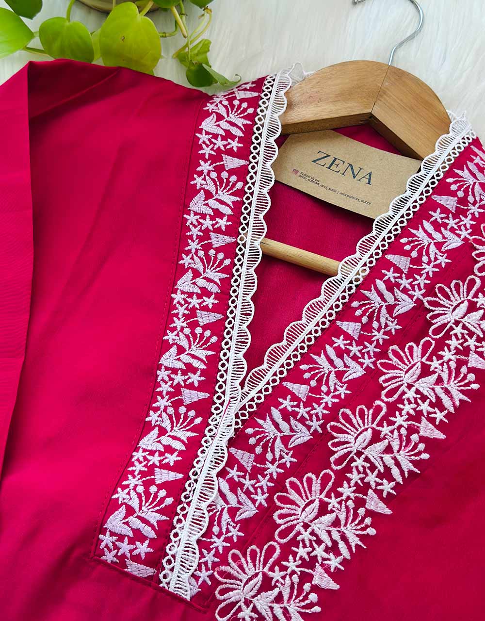 READY TO WEAR MUL COTTON KURTI SET WITH ORGANZA DUPATTA ✨ - Image 5