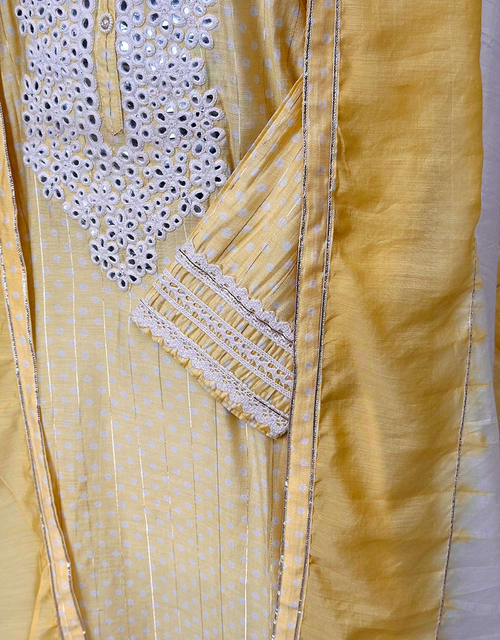 Semi-Stitched Muslin Kurti Set π - Image 3