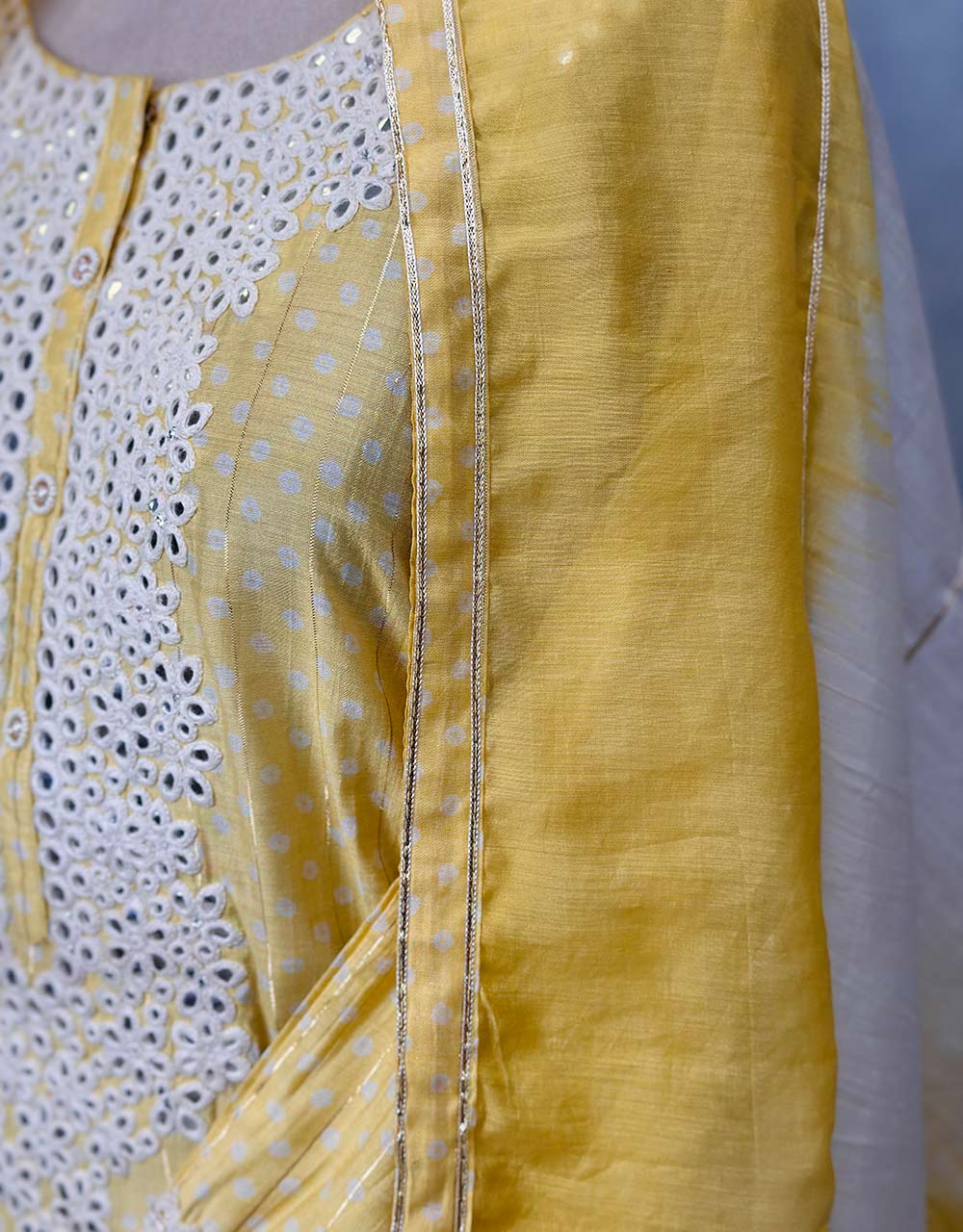 Semi-Stitched Muslin Kurti Set π - Image 4