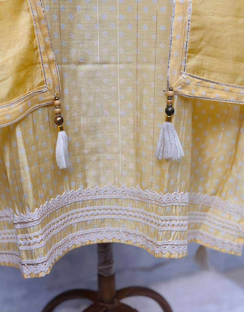 Semi-Stitched Muslin Kurti Set π - Image 5