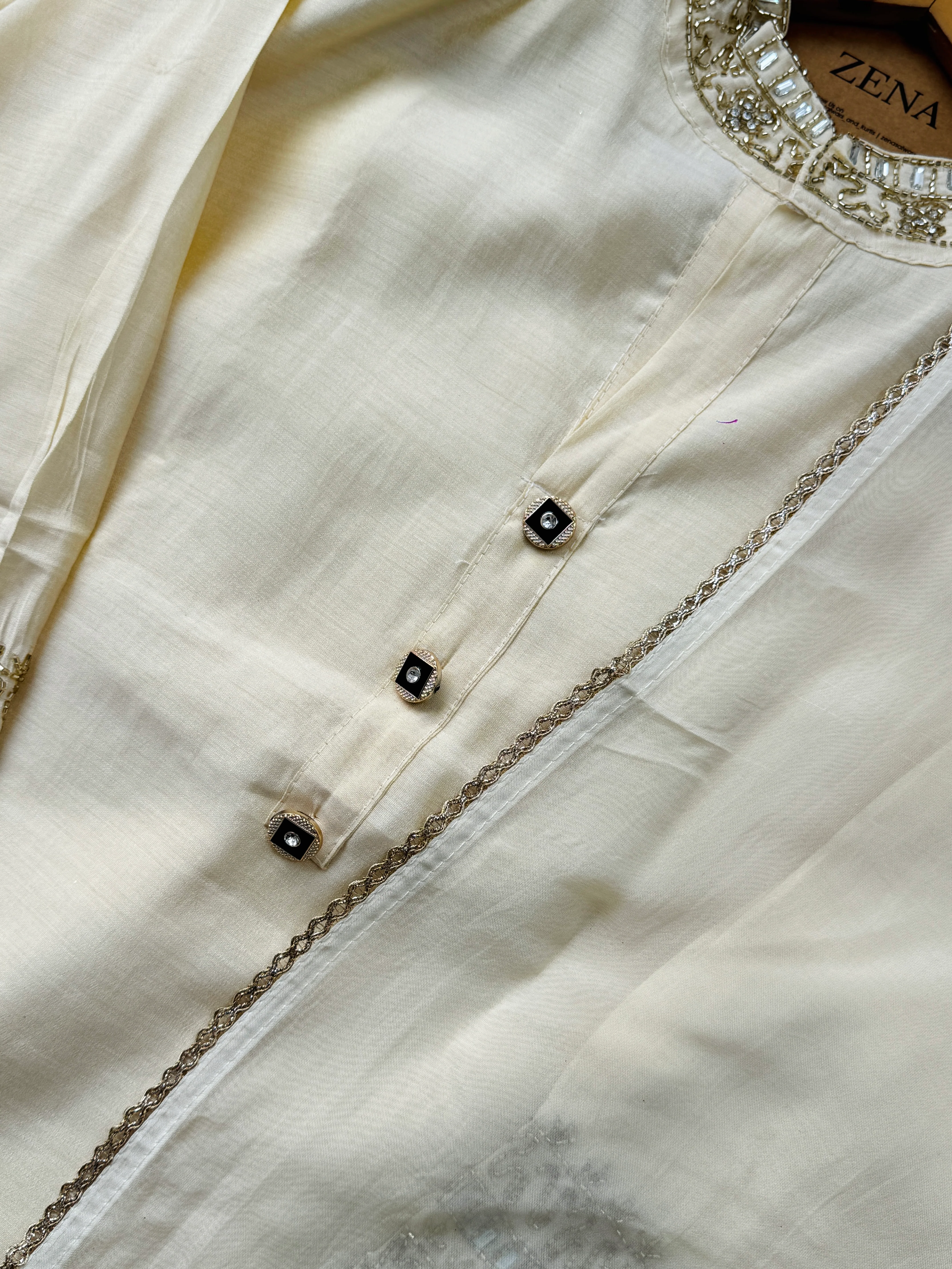 Tissue Silk Party Wear Suit - Image 3