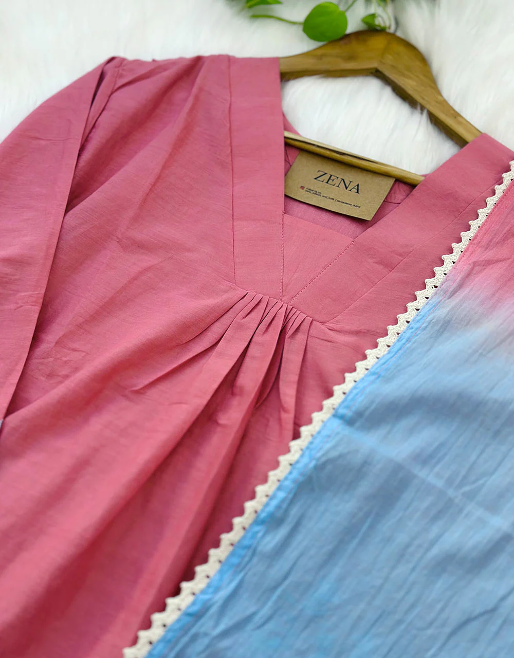 Ready to Wear Premium Mul Cotton Anarkali Kurti Set – Effortless Elegance & Comfort ✨ - Image 3