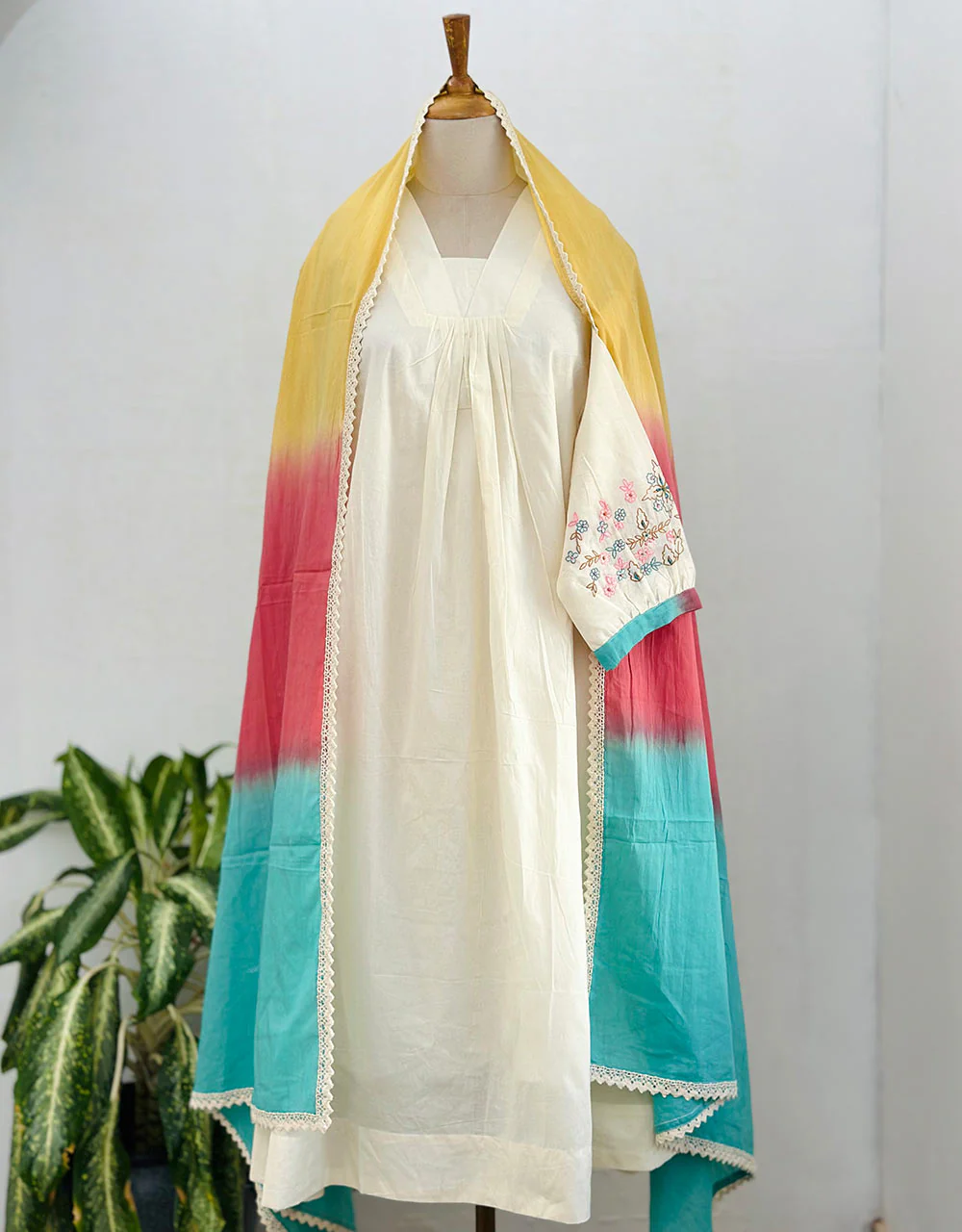 Ready to Wear Premium Mul Cotton Anarkali Kurti Set – Effortless Elegance & Comfort ✨ - Image 7