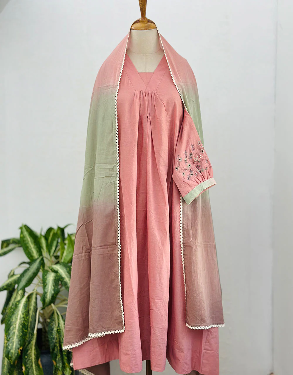 Ready to Wear Premium Mul Cotton Anarkali Kurti Set – Effortless Elegance & Comfort ✨ - Image 8
