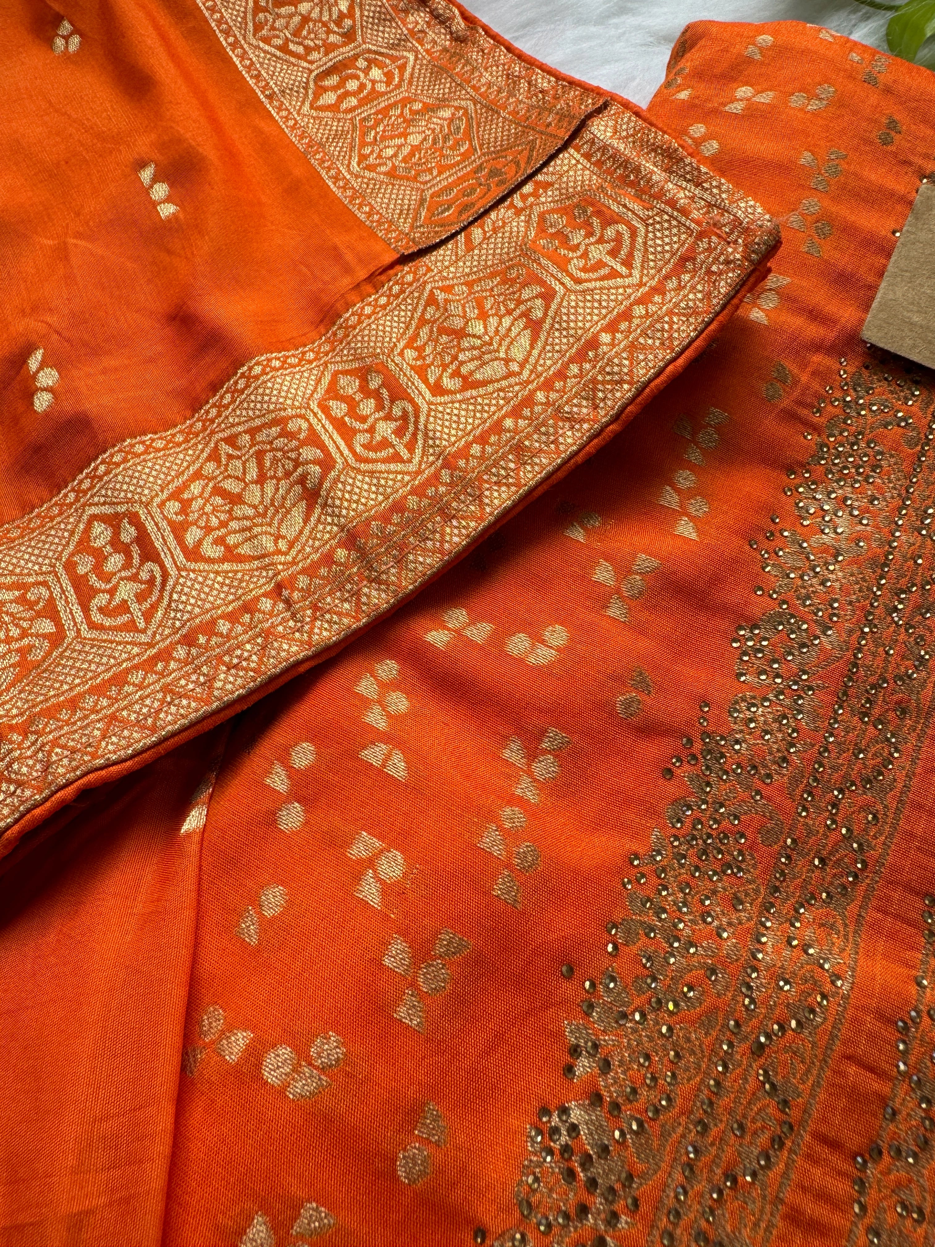 Unstitched Cotton Jacquard Partywear Suit – Comfort Meets Festive Elegance - Image 3