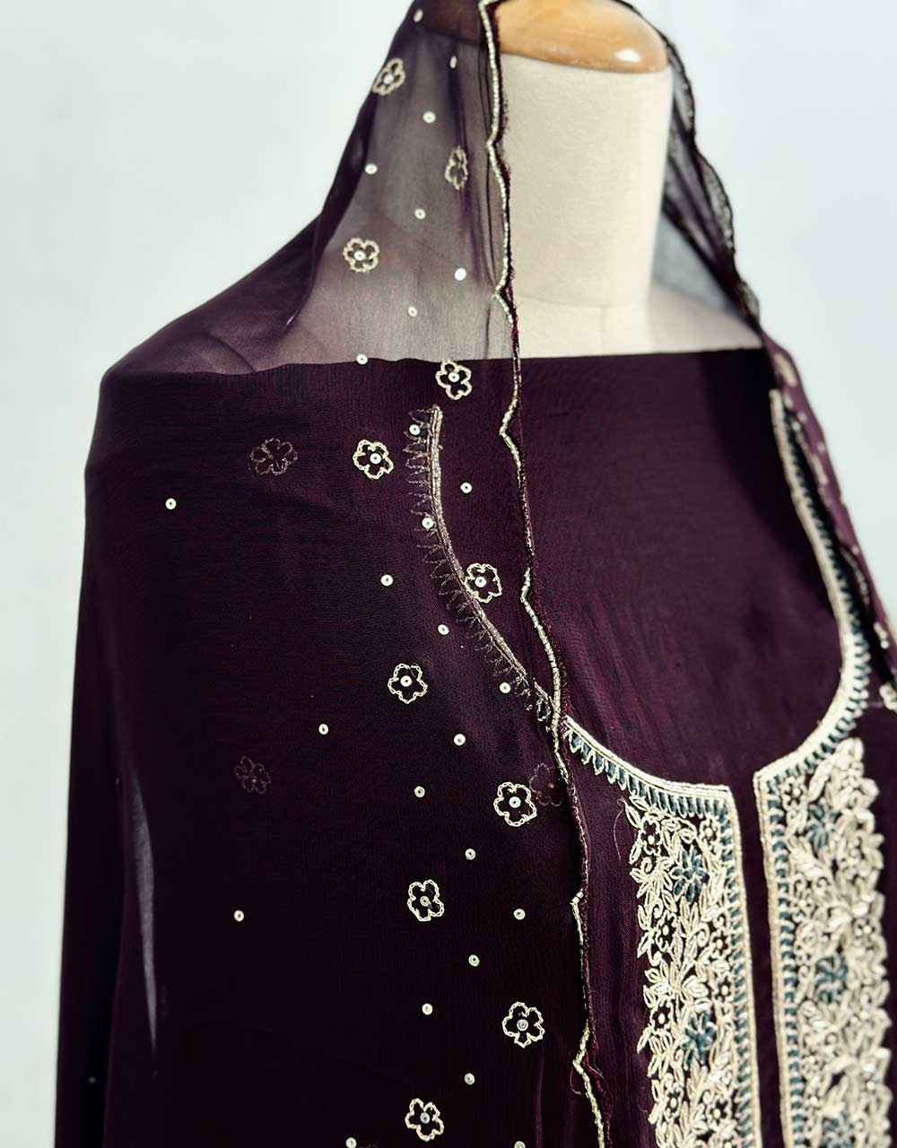 Pure Chiffon Party Wear Suit β Effortless Elegance & Grace β¨ - Image 4