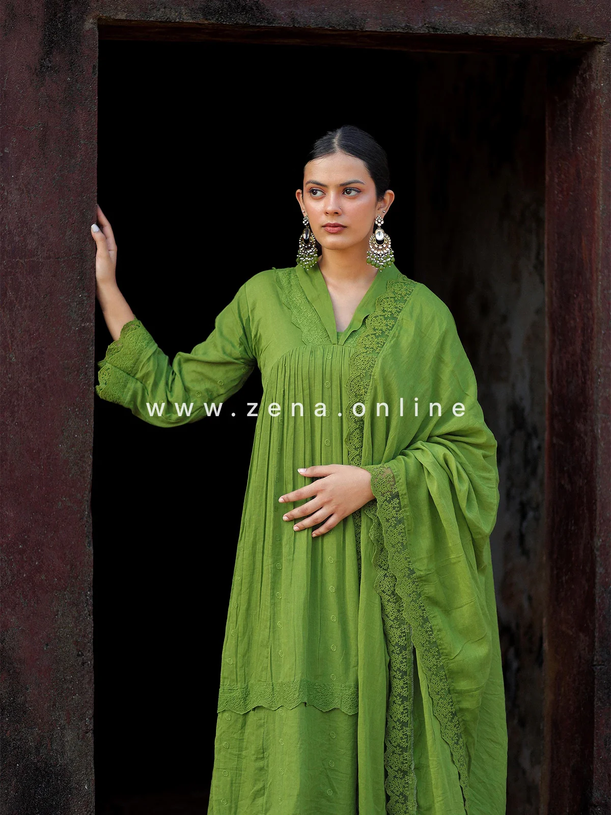 Zena Signature Anarkali 💛 – Premium Pure Mul Cotton🌿 - Image 10