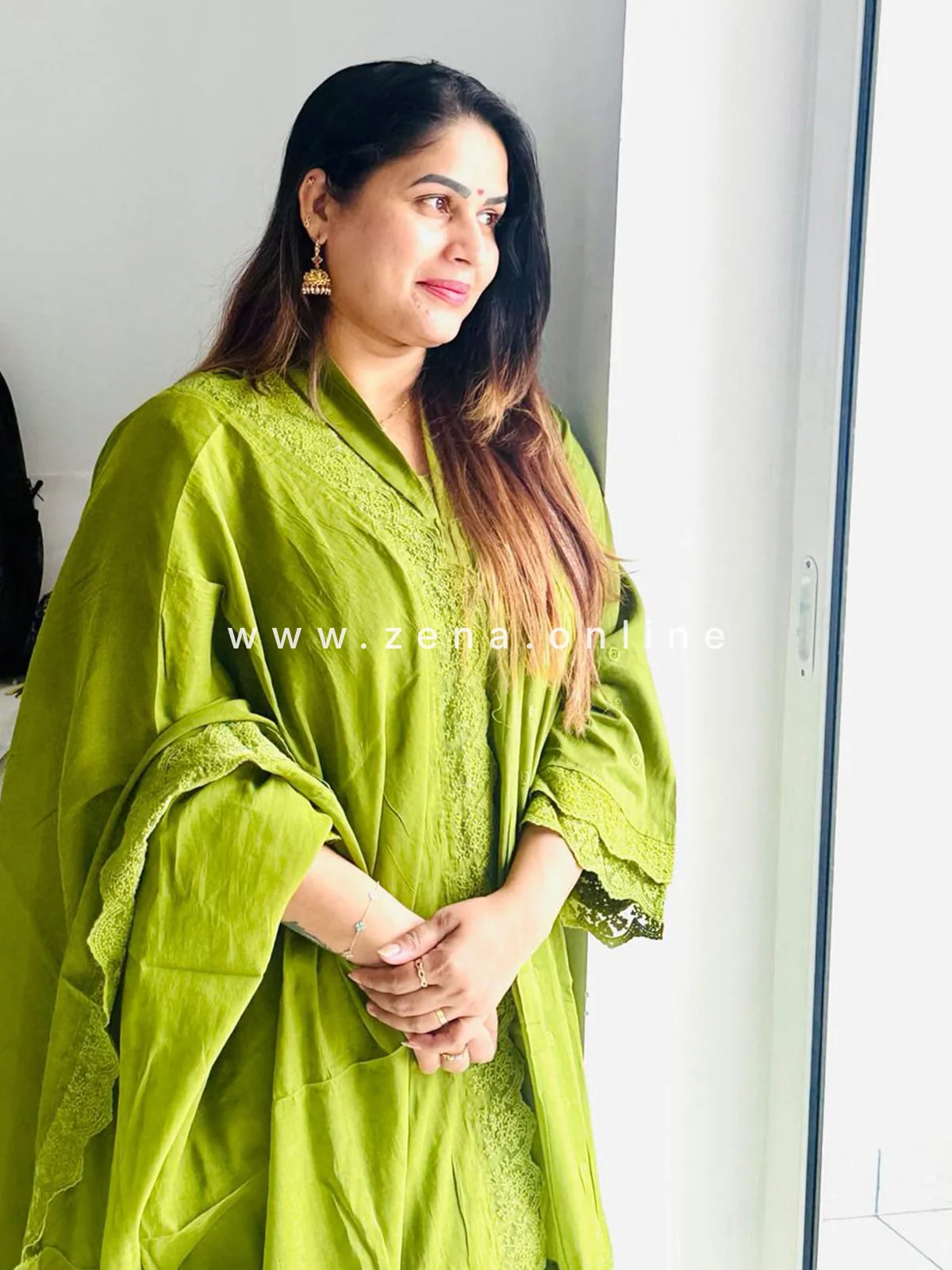 Zena Signature Anarkali 💛 – Premium Pure Mul Cotton🌿 - Image 4